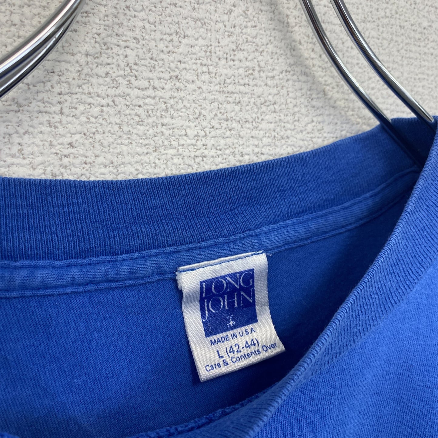 古着 used　半袖プリントTシャツ　レトロデザイン　クルーネック　シングルステッチ　グランドキャニオン　青　ブルー　Lサイズ