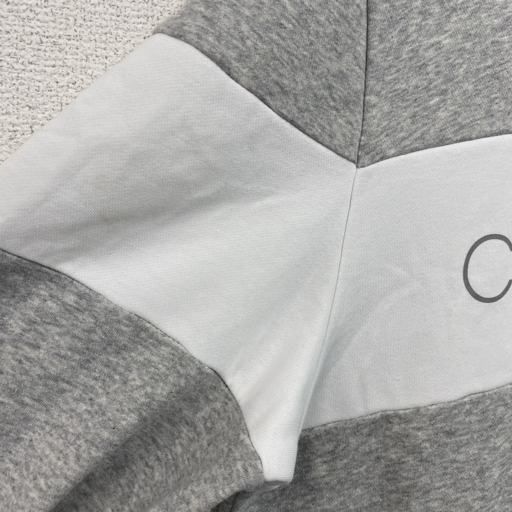 CALVIN KLEIN JEANS　カルバンクラインジーンズ　スウェット/トレーナー　デカロゴ　灰色　霜降りグレー　Lサイズ