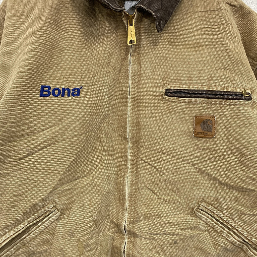 Carhartt　カーハート　デトロイトジャケット　フルジップダックジャケット　ブランケットライナー　茶色　ブラウン　Lサイズ