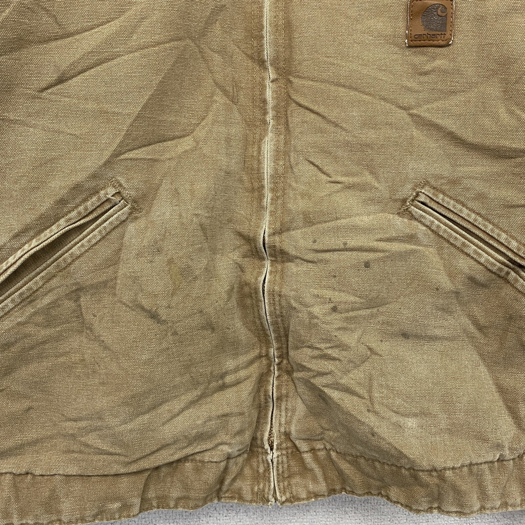 Carhartt　カーハート　デトロイトジャケット　フルジップダックジャケット　ブランケットライナー　茶色　ブラウン　Lサイズ