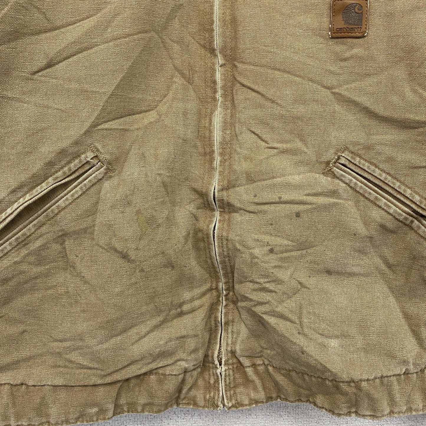 Carhartt　カーハート　デトロイトジャケット　フルジップダックジャケット　ブランケットライナー　茶色　ブラウン　Lサイズ