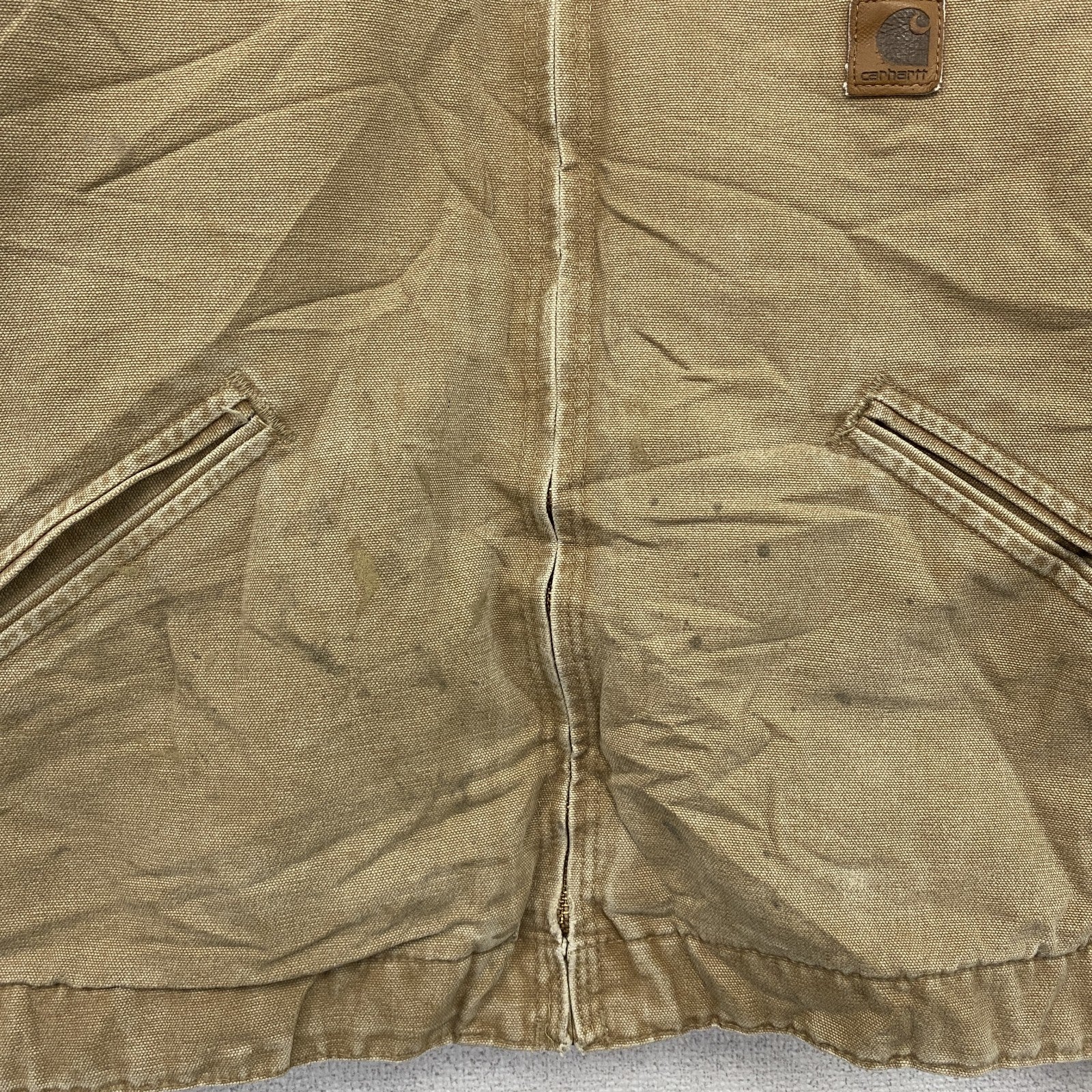 Carhartt　カーハート　デトロイトジャケット　フルジップダックジャケット　ブランケットライナー　茶色　ブラウン　Lサイズ