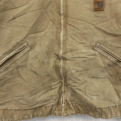 Carhartt　カーハート　デトロイトジャケット　フルジップダックジャケット　ブランケットライナー　茶色　ブラウン　Lサイズ
