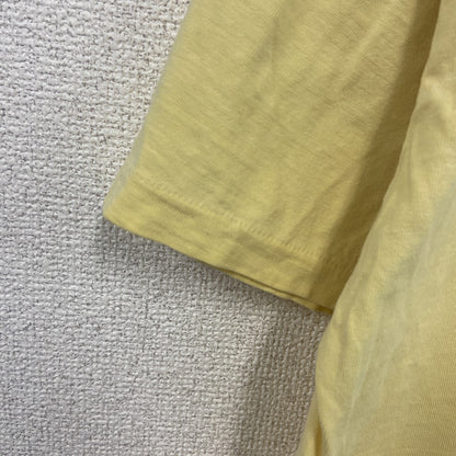 古着 used　HOBIE HEAVY　半袖ポケットTシャツ　80s　USA製　シングルステッチ　黄　イエロー　XLサイズ