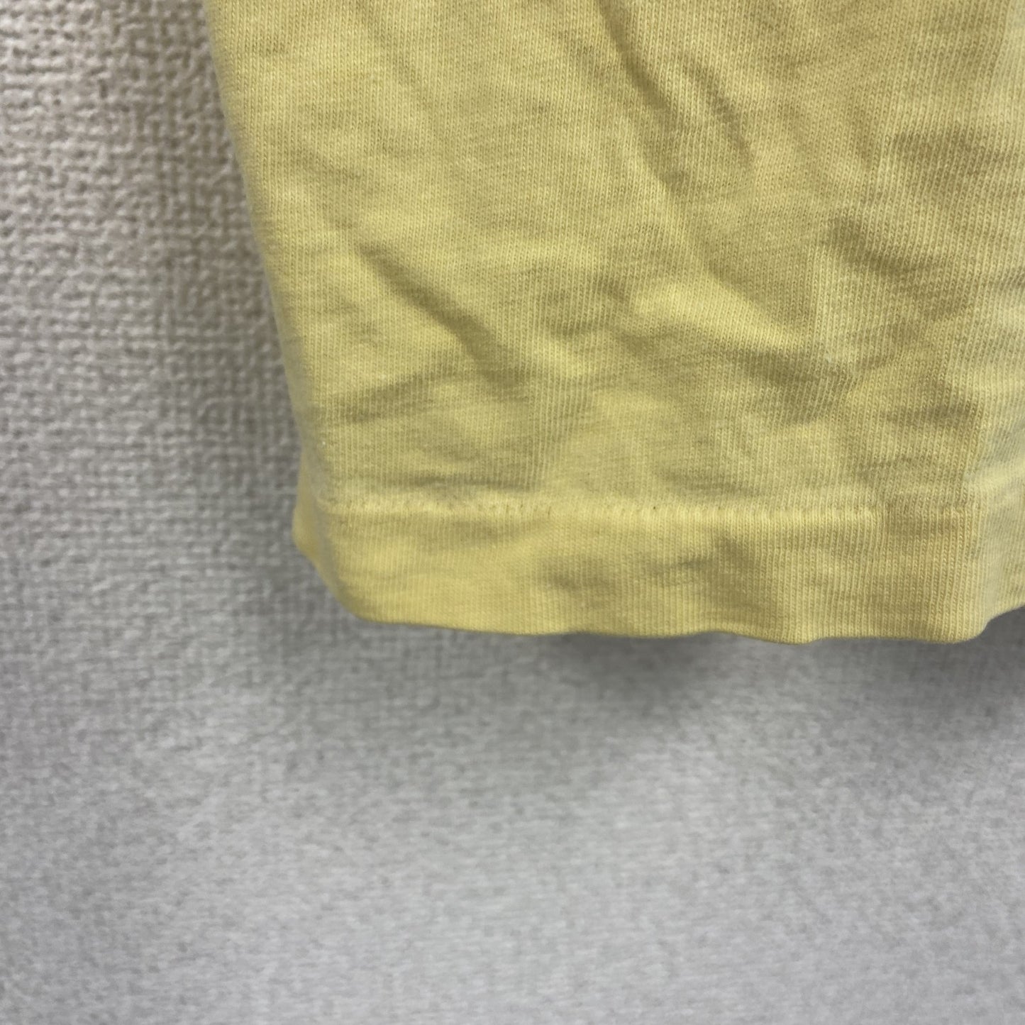 古着 used　HOBIE HEAVY　半袖ポケットTシャツ　80s　USA製　シングルステッチ　黄　イエロー　XLサイズ