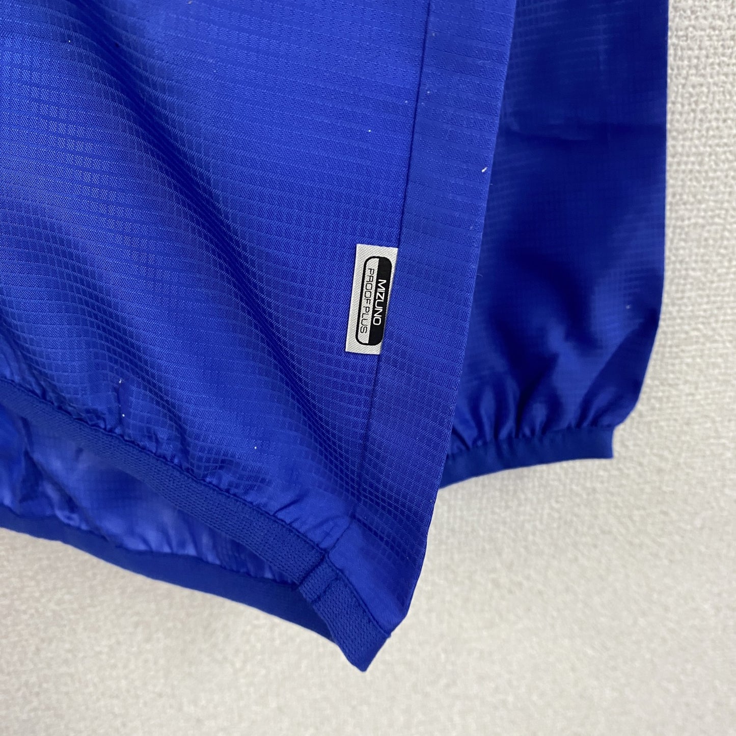 MIZUNO　ミズノ　プルオーバージャケット　デカロゴ　青　ブルー　Lサイズ