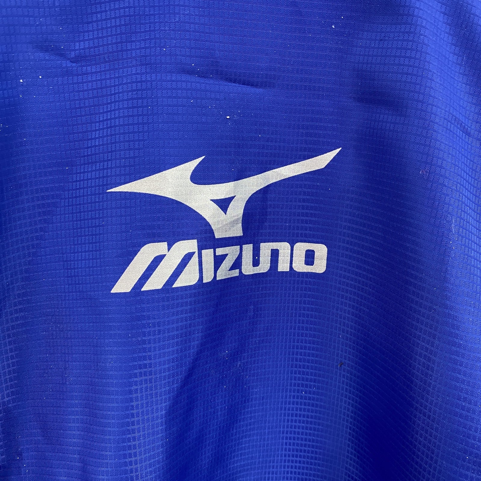 MIZUNO　ミズノ　プルオーバージャケット　デカロゴ　青　ブルー　Lサイズ