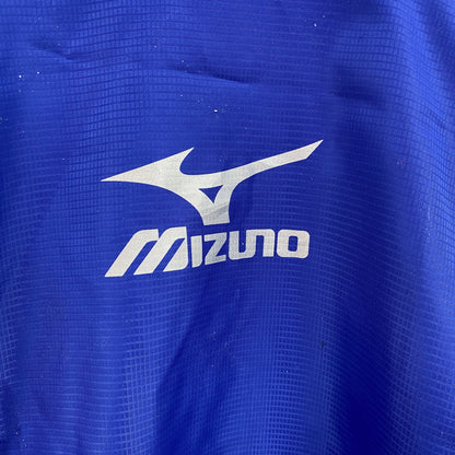MIZUNO　ミズノ　プルオーバージャケット　デカロゴ　青　ブルー　Lサイズ
