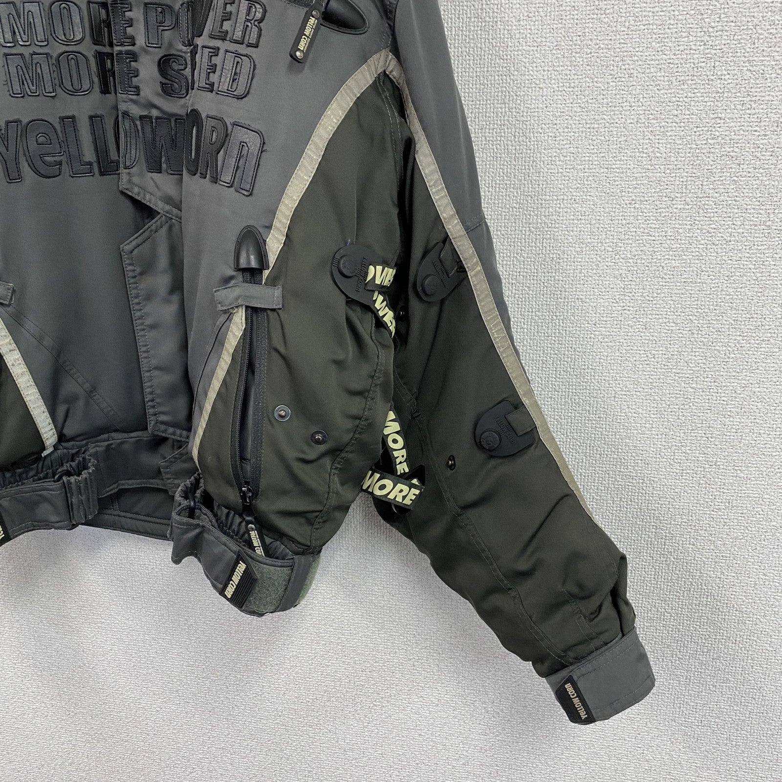 YELLOW CORN　イエローコーン　ウィンタージャケット　ライディングジャケット　中綿入り　グレー　XLサイズ
