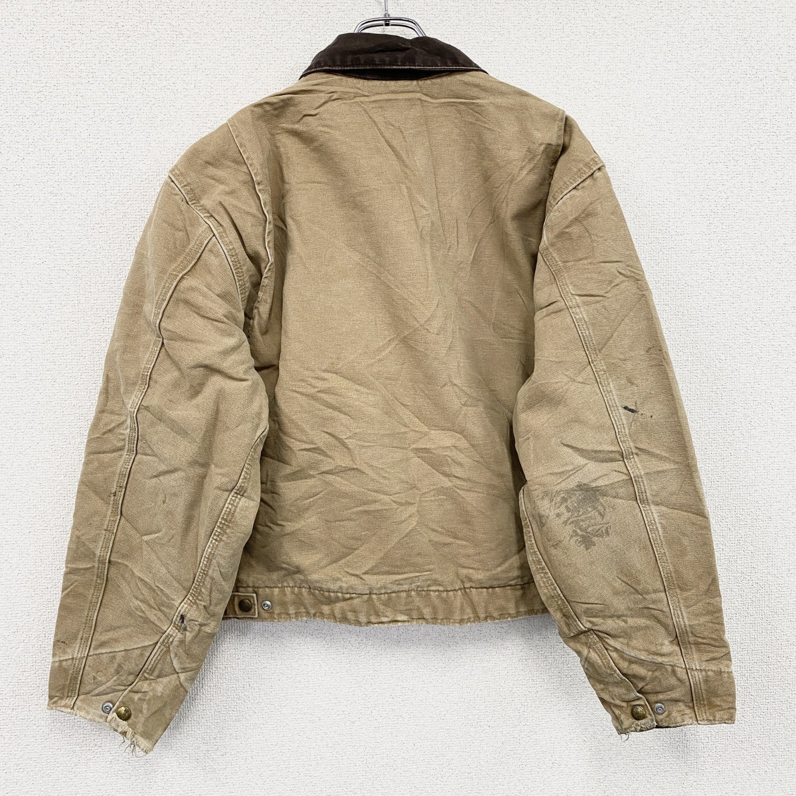 Carhartt　カーハート　デトロイトジャケット　フルジップダックジャケット　ブランケットライナー　茶色　ブラウン　Lサイズ