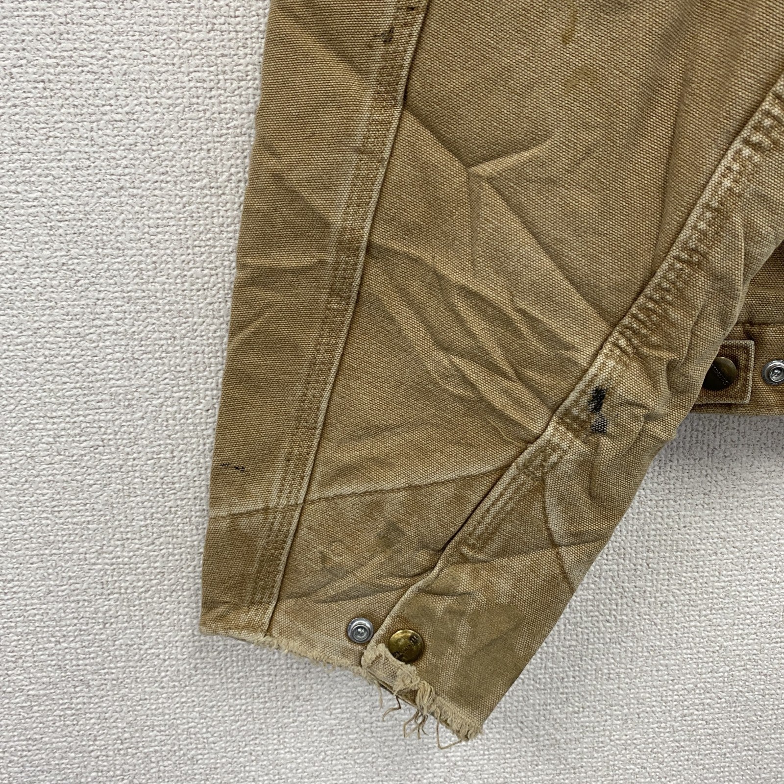 Carhartt　カーハート　デトロイトジャケット　フルジップダックジャケット　ブランケットライナー　茶色　ブラウン　Lサイズ