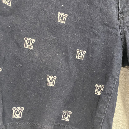 PEARLY GATES　パーリーゲイツ　ハーフパンツ/ショートパンツ　刺繍ロゴ　フラップポケット　紺　ネイビー　5サイズ
