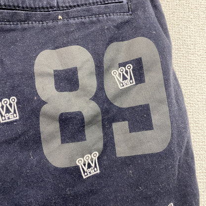 PEARLY GATES　パーリーゲイツ　ハーフパンツ/ショートパンツ　刺繍ロゴ　フラップポケット　紺　ネイビー　5サイズ