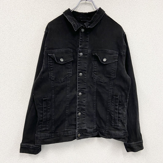 ZARA　ザラ　デニムジャケット/Gジャン　黒　ブラック　XLサイズ
