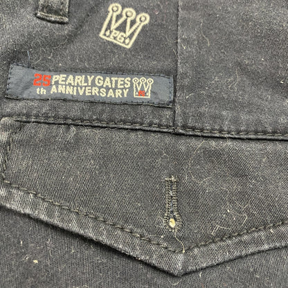 PEARLY GATES　パーリーゲイツ　ハーフパンツ/ショートパンツ　刺繍ロゴ　フラップポケット　紺　ネイビー　5サイズ