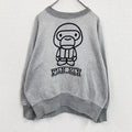 90s　A Bathing Ape　アベイシングエイプ　BABY MILO　スウェット/トレーナー　グレー　Mサイズ