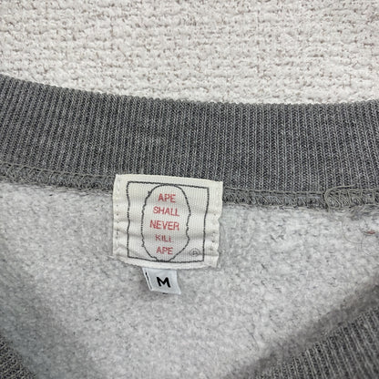 90s　A Bathing Ape　アベイシングエイプ　BABY MILO　スウェット/トレーナー　グレー　Mサイズ