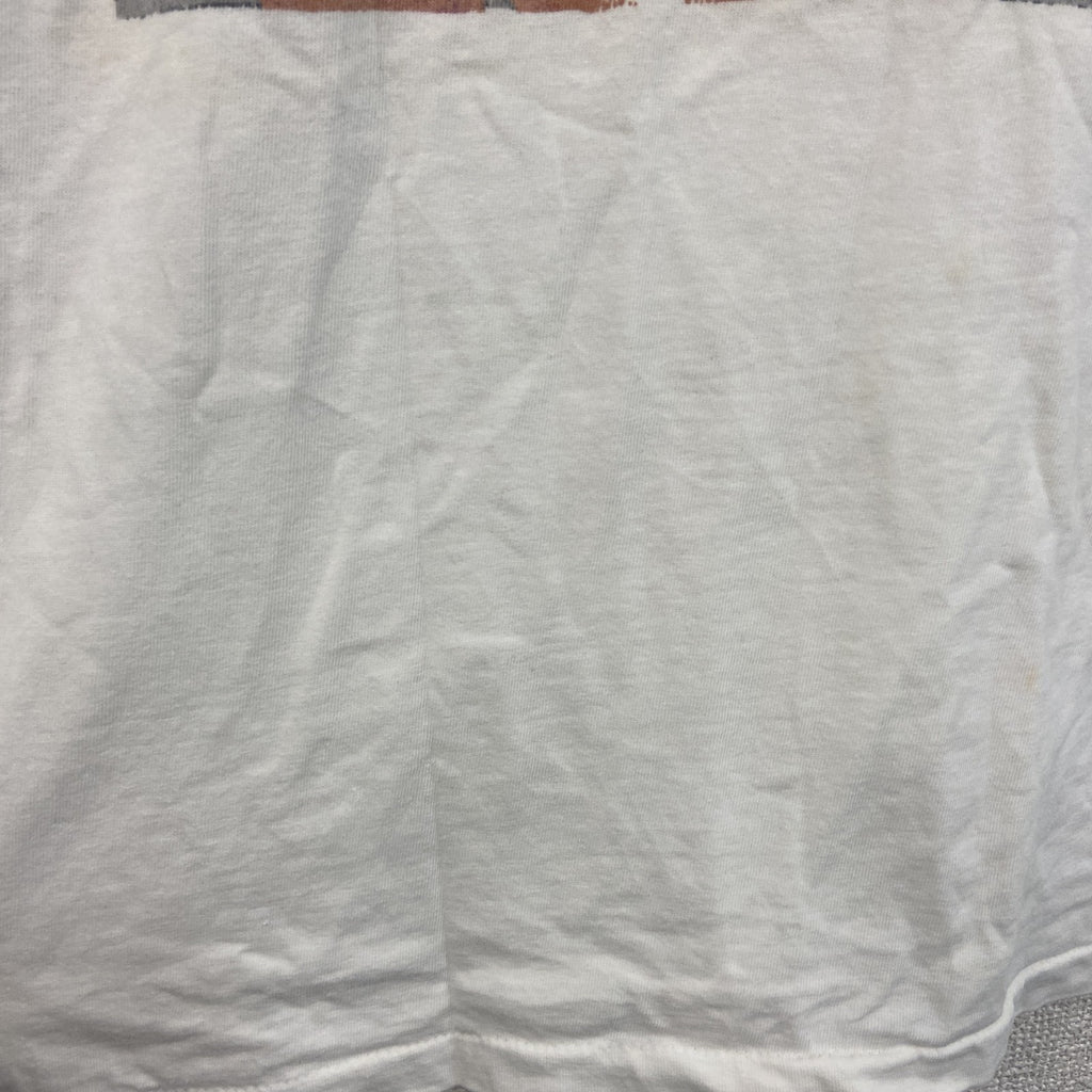 ONEITA　TURN ONE　半袖プリントTシャツ　白　ホワイト　Lサイズ