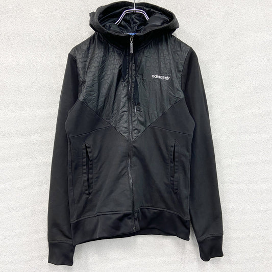 adidas　アディダス　トラックジャケット/ジャージパーカー　黒　ブラック　Sサイズ