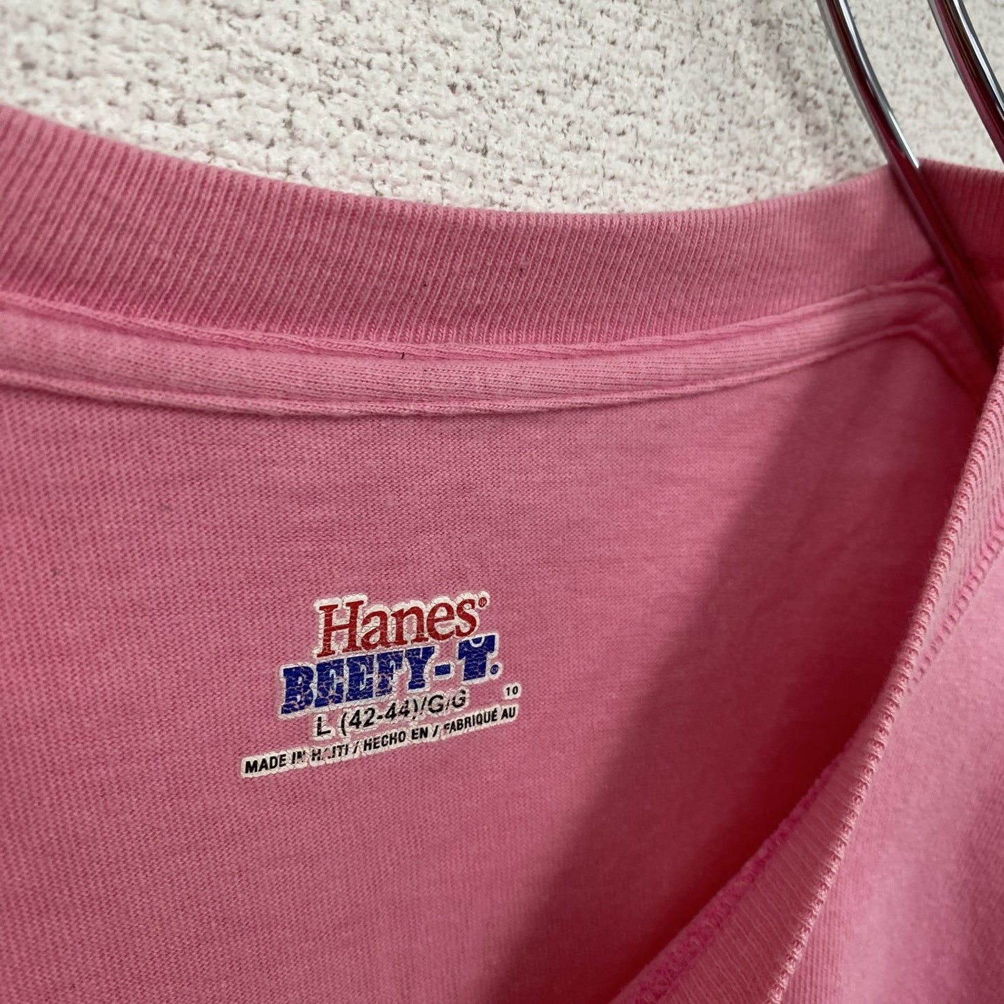 Hanes　ヘインズ　半袖プリントTシャツ　ハワイ出雲大社　ピンク　Lサイズ