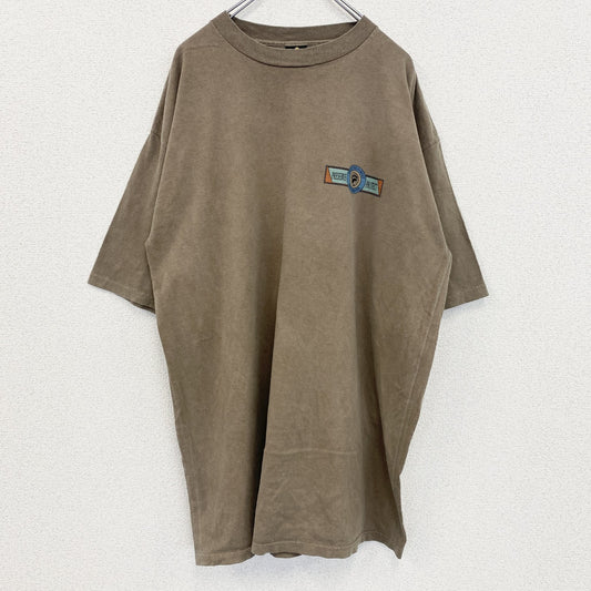 90s　半袖プリントTシャツ　ヴィンテージ　シングルステッチ　熊　アニマル　ブラウン　XLサイズ