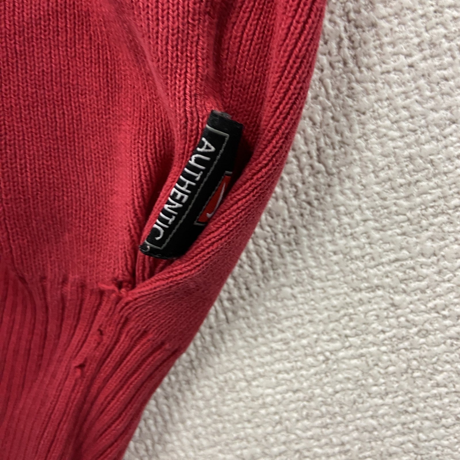 90s　NIKE　ナイキ　コットンニットベスト　ヴィンテージ　赤　レッド　XLサイズ