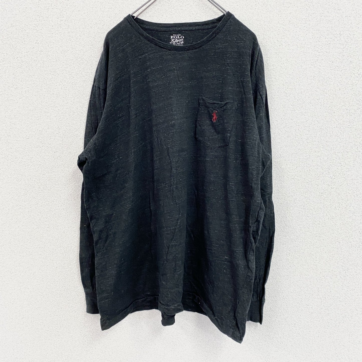 POLO RALPH LAUREN　ポロ ラルフローレン　長袖Tシャツ/ロンT　ダークグレー　XLサイズ