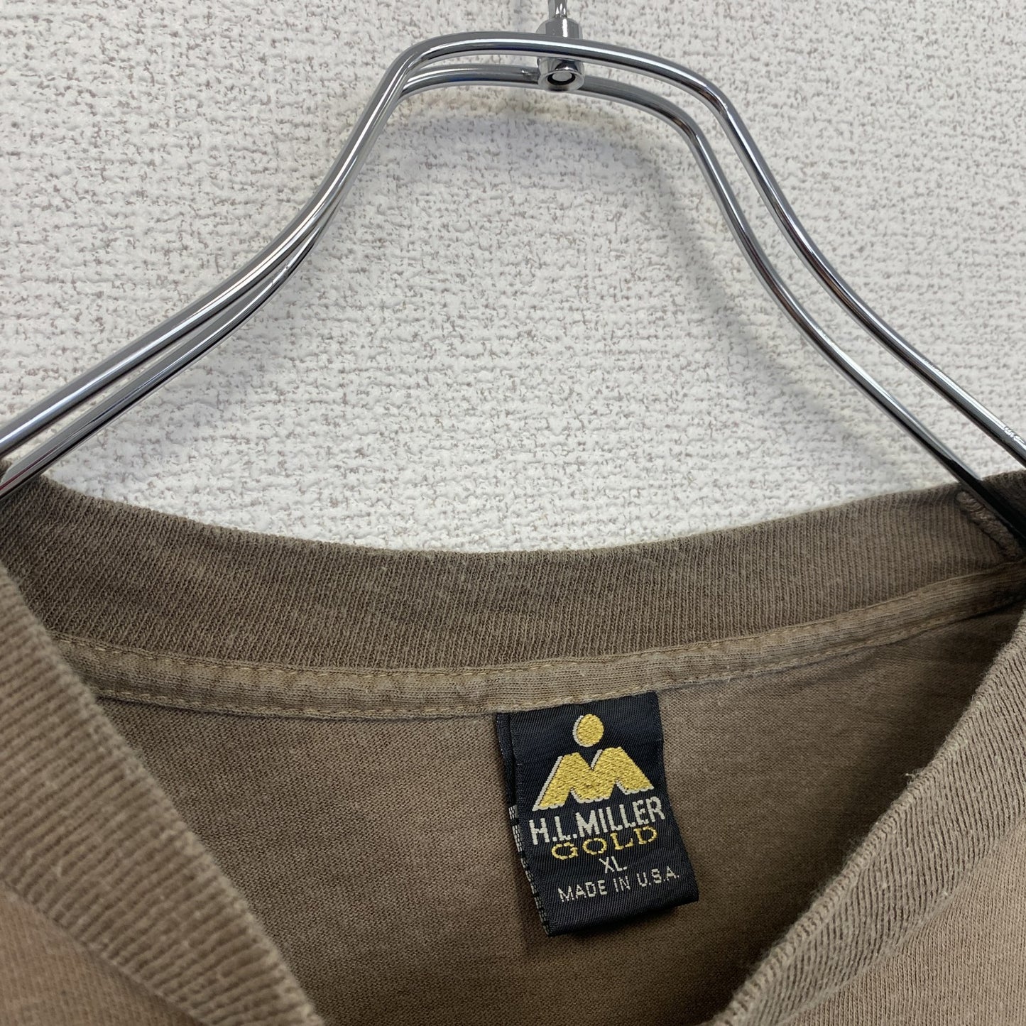 90s　半袖プリントTシャツ　ヴィンテージ　シングルステッチ　熊　アニマル　ブラウン　XLサイズ