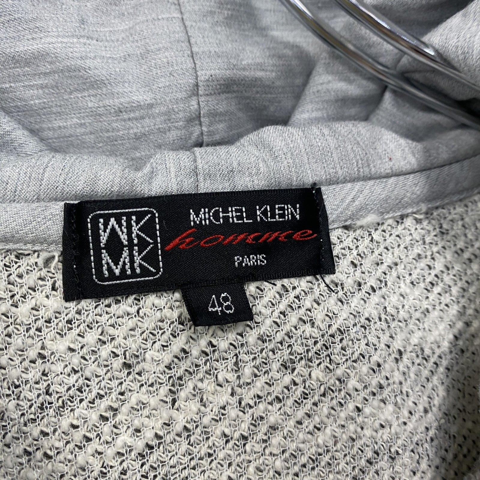 MICHEL KLEIN　ミッシェルクラン　フルジップパーカー/フーディー　灰色　グレー　48サイズ