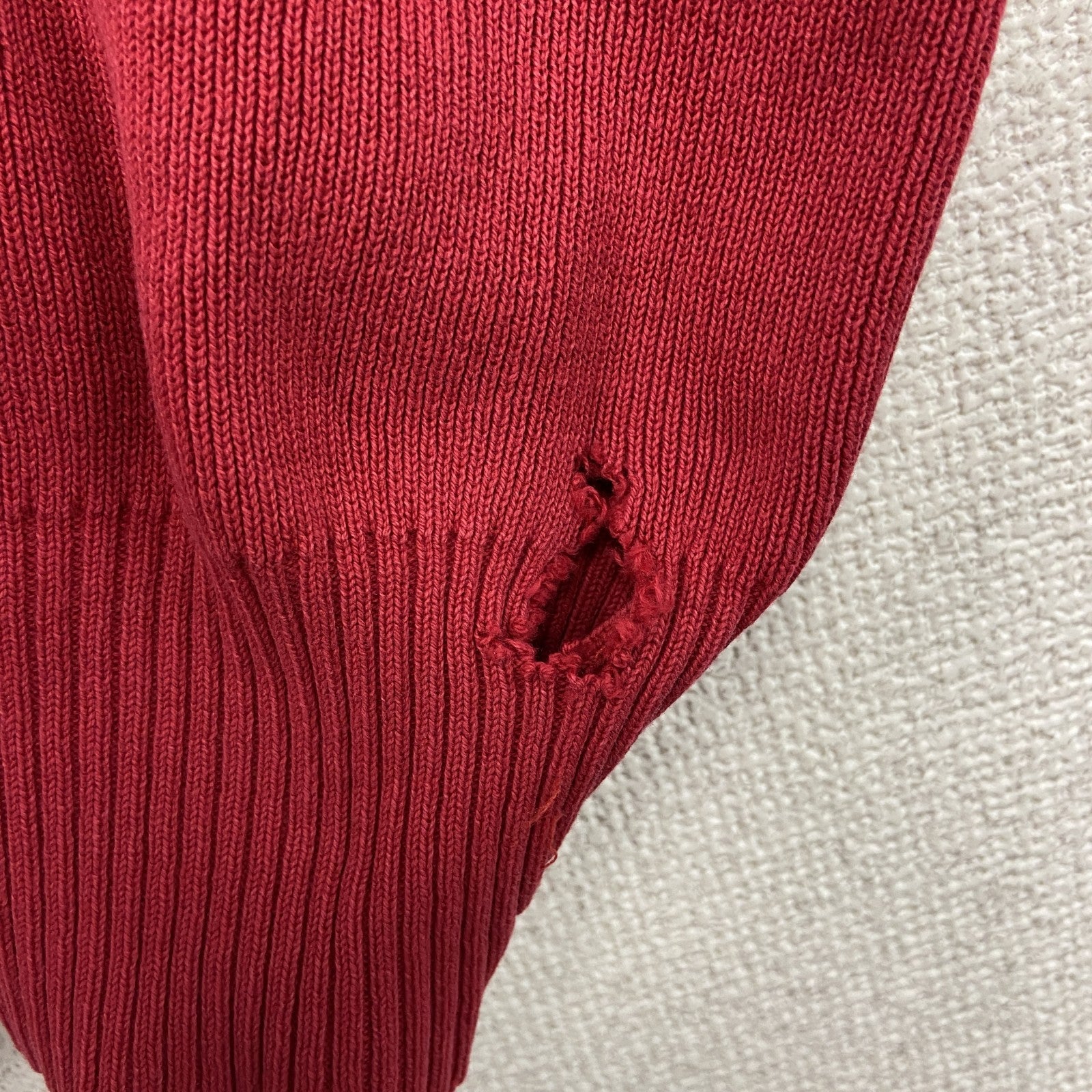 90s　NIKE　ナイキ　コットンニットベスト　ヴィンテージ　赤　レッド　XLサイズ