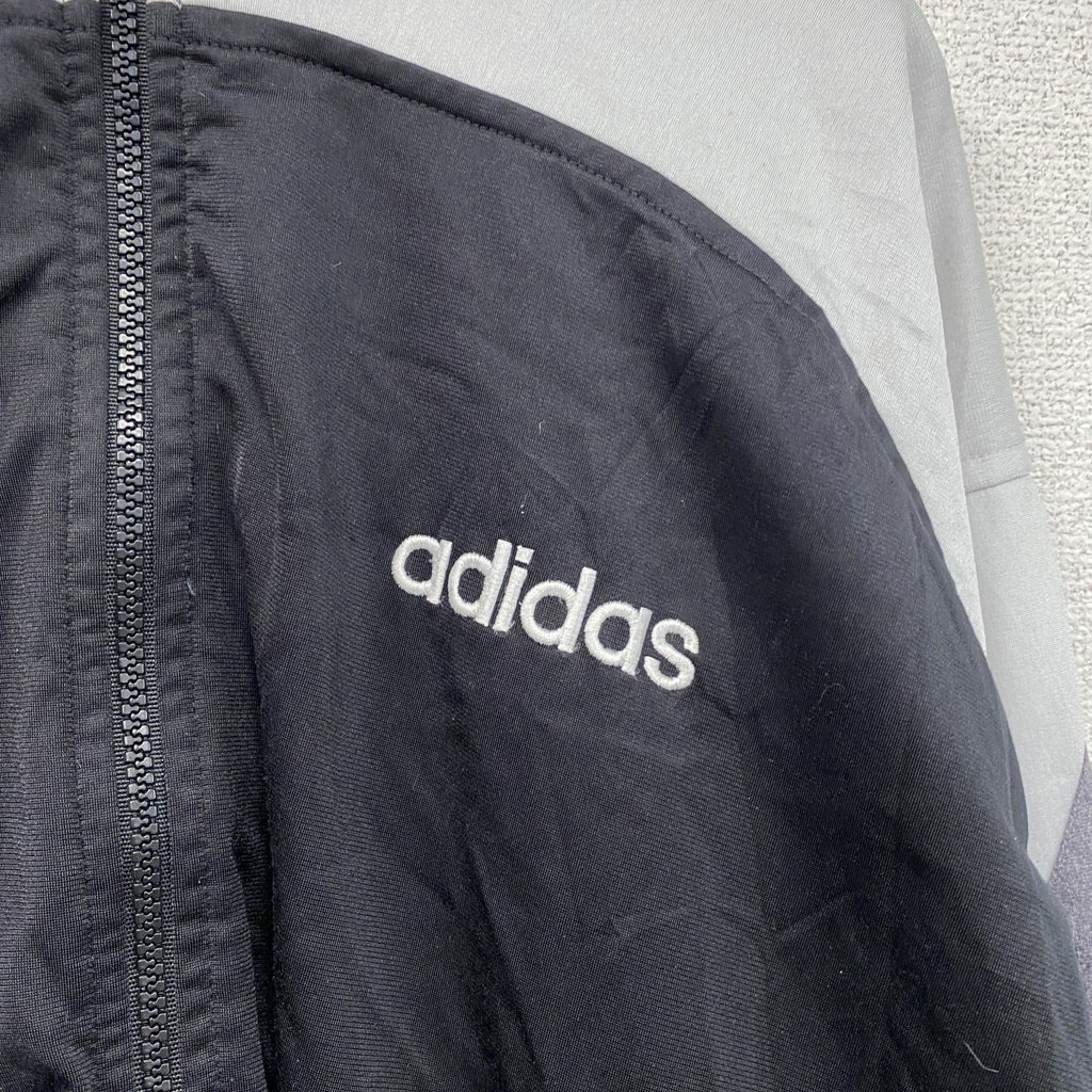 90s　adidas　アディダス　トラックジャケット/ジャージ　ヴィンテージ　黒　ブラック　Lサイズ