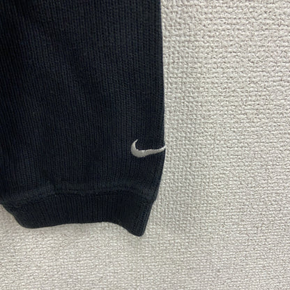 00s　NIKE　ナイキ　コットンニットセーター　ヴィンテージ　黒　ブラック　Lサイズ