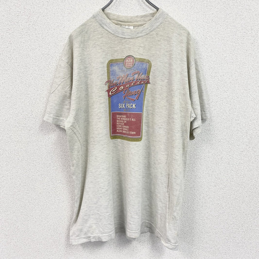 ～00s　メン・ゼイ・クドゥント・ハング　半袖プリントバンドTシャツ　SIX PACK　ヴィンテージ　灰色　霜降りグレー　Lサイズ