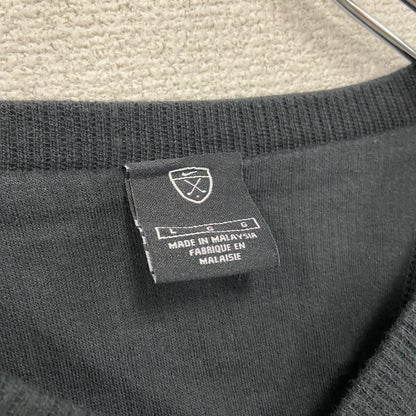 00s　NIKE　ナイキ　コットンニットセーター　ヴィンテージ　黒　ブラック　Lサイズ