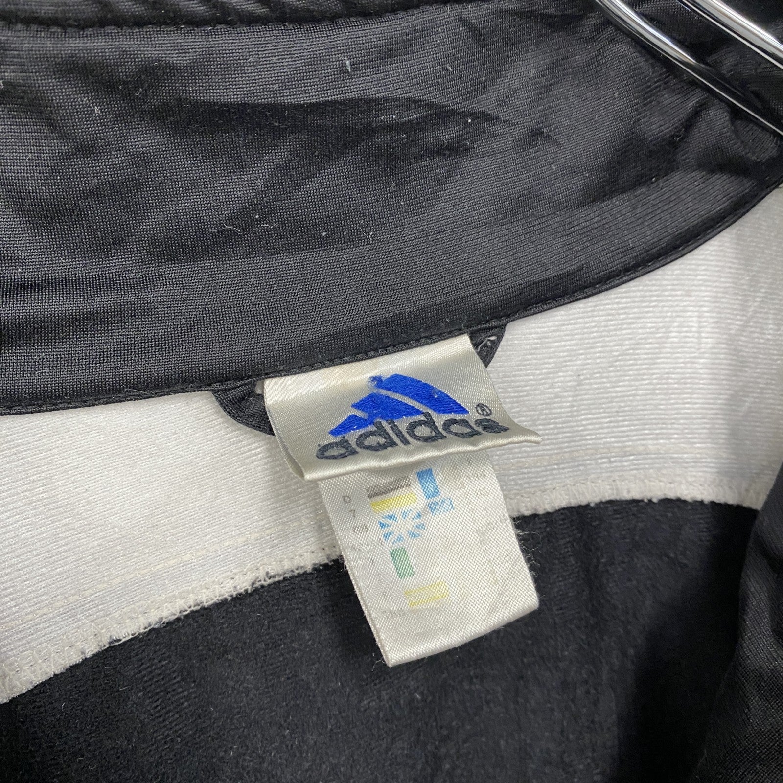 90s　adidas　アディダス　トラックジャケット/ジャージ　ヴィンテージ　黒　ブラック　Lサイズ