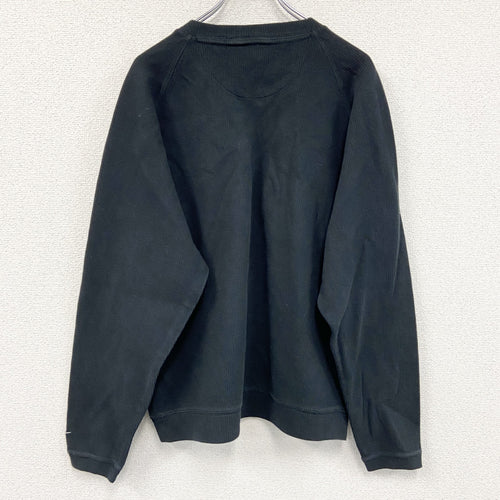 00s　NIKE　ナイキ　コットンニットセーター　ヴィンテージ　黒　ブラック　Lサイズ