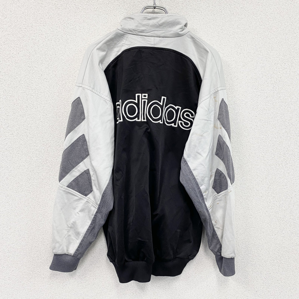 90s　adidas　アディダス　トラックジャケット/ジャージ　ヴィンテージ　黒　ブラック　Lサイズ