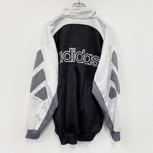 90s　adidas　アディダス　トラックジャケット/ジャージ　ヴィンテージ　黒　ブラック　Lサイズ