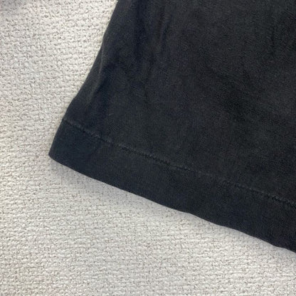 古着 used　半袖アニマルプリントTシャツ　レトロ　クルーネック　シングルステッチ　鷹　イーグル　黒　ブラック　XLサイズ