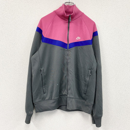 NIKE　ナイキ　トラックジャケット/ジャージ　灰色　グレー　ピンク　Lサイズ