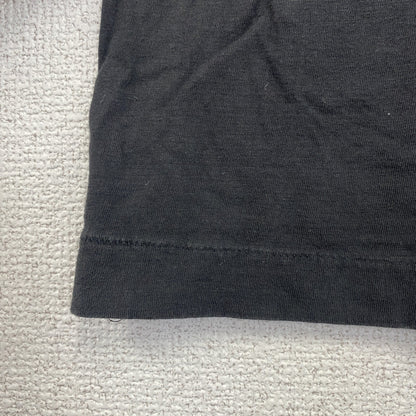 古着 used　半袖アニマルプリントTシャツ　レトロ　クルーネック　シングルステッチ　鷹　イーグル　黒　ブラック　XLサイズ