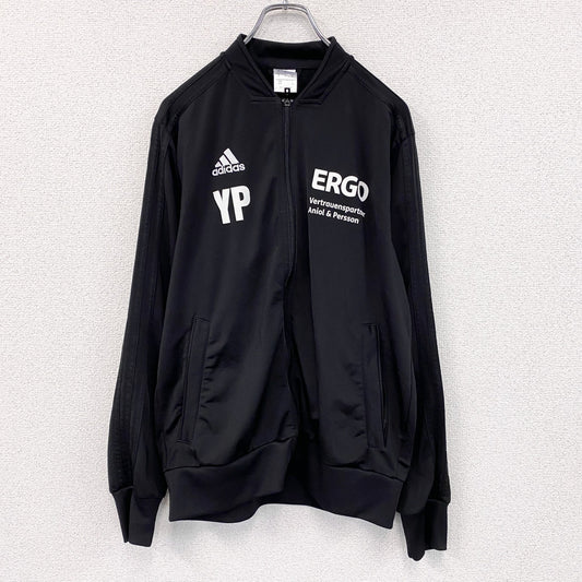 adidas　アディダス　トラックジャケット/ジャージ　黒　ブラック　Oサイズ
