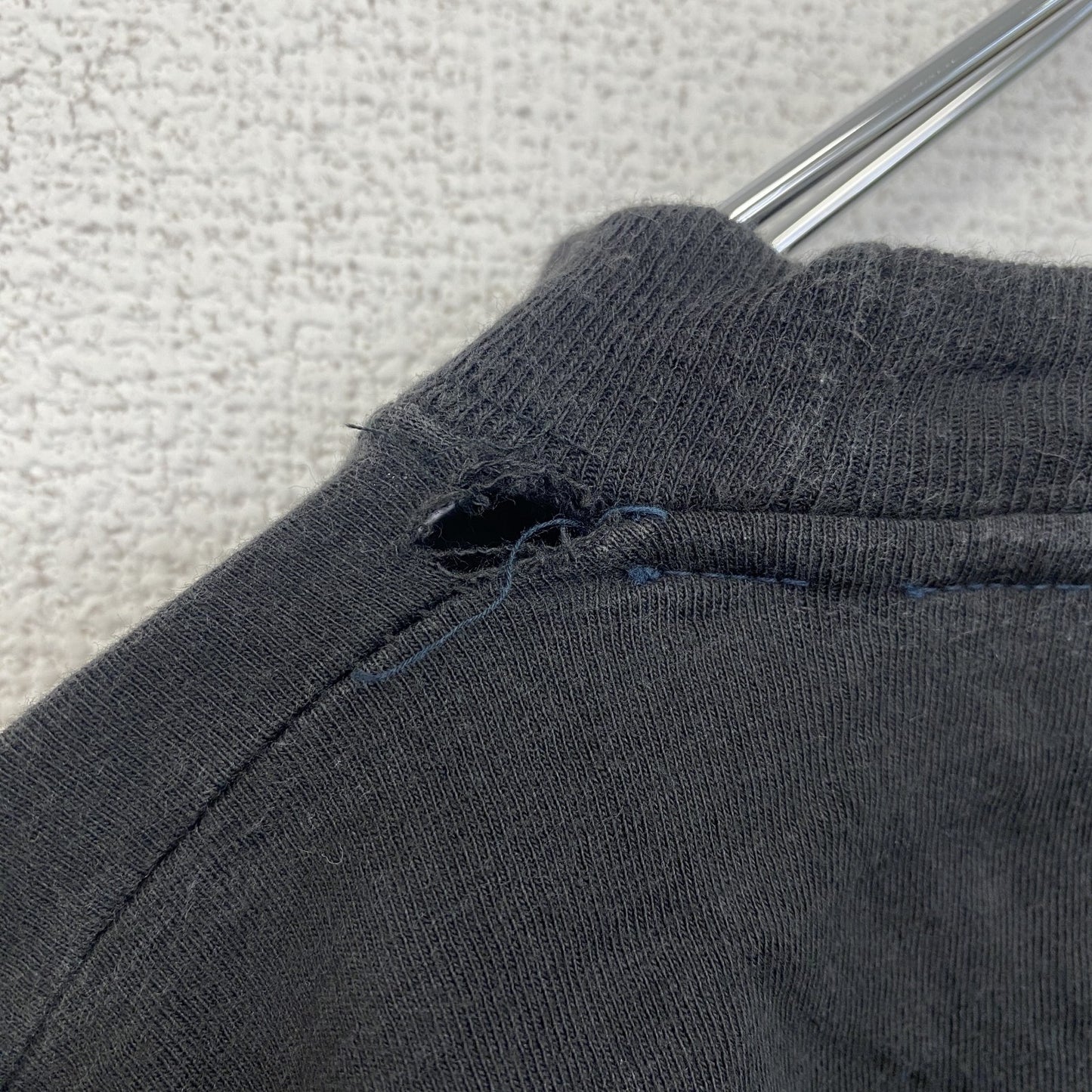 古着 used　半袖アニマルプリントTシャツ　レトロ　クルーネック　シングルステッチ　鷹　イーグル　黒　ブラック　XLサイズ