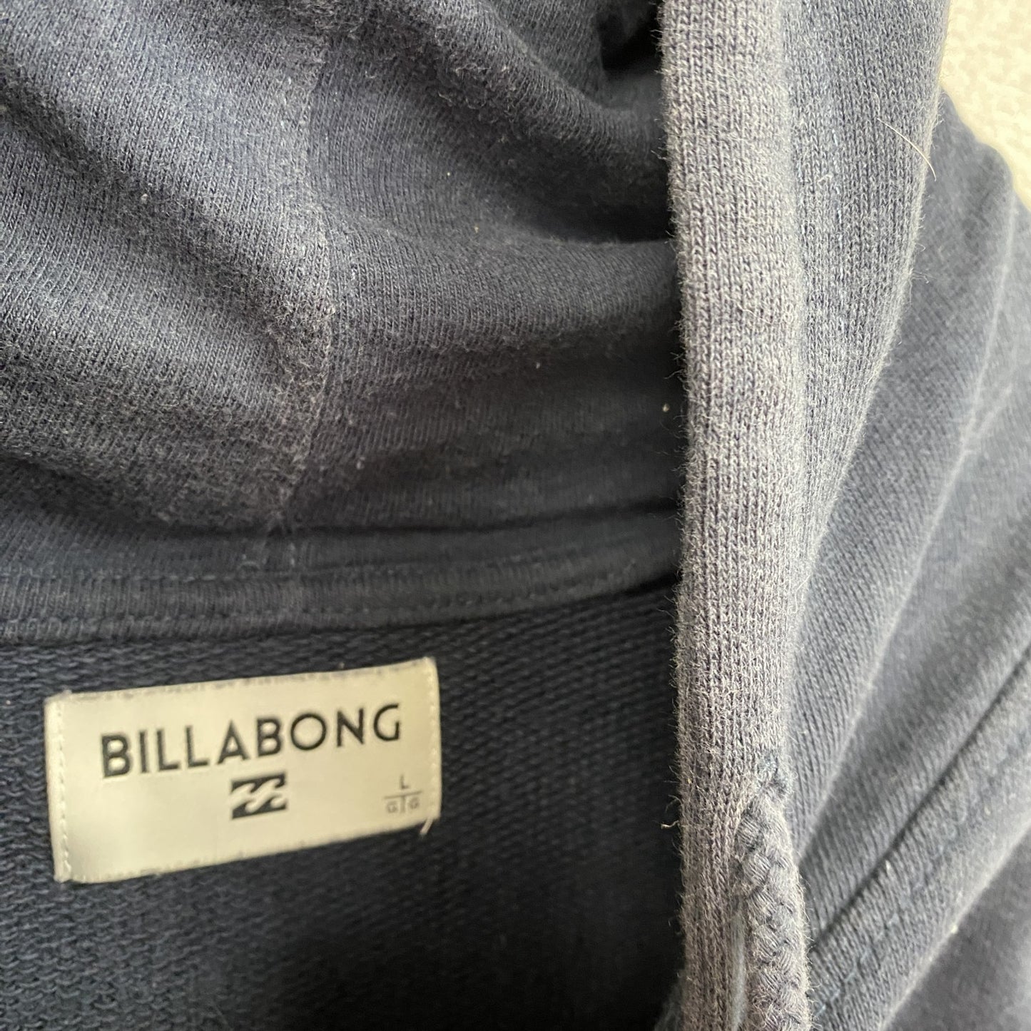 BILLABONG　ビラボン　スウェットパーカー/フーディー　紺　ネイビー　Lサイズ