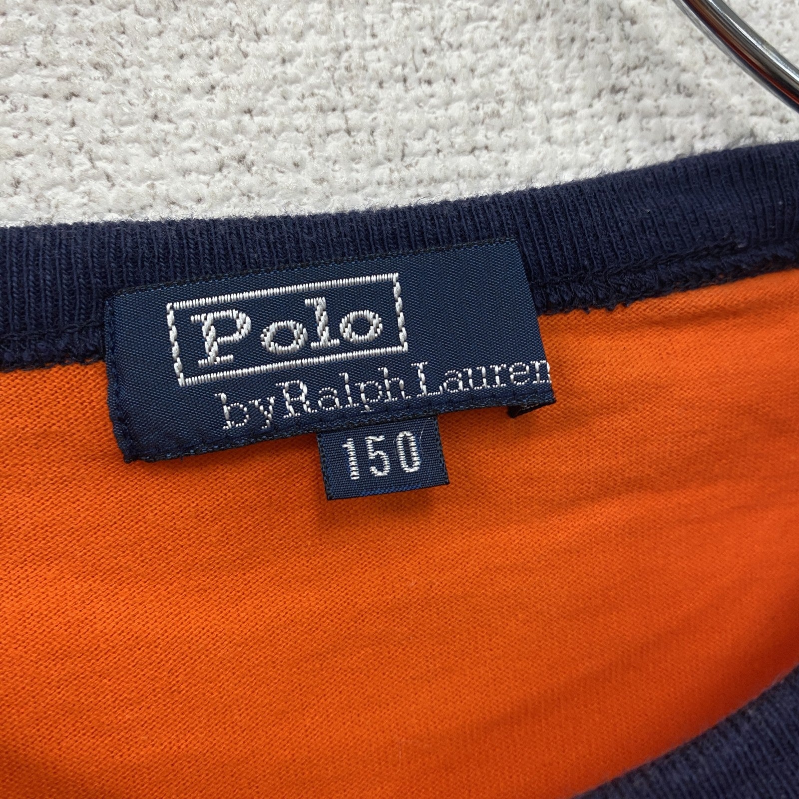 Polo By Ralph Lauren　ラルフローレン　半袖Tシャツ　ロゴ刺繡　オレンジ　150サイズ