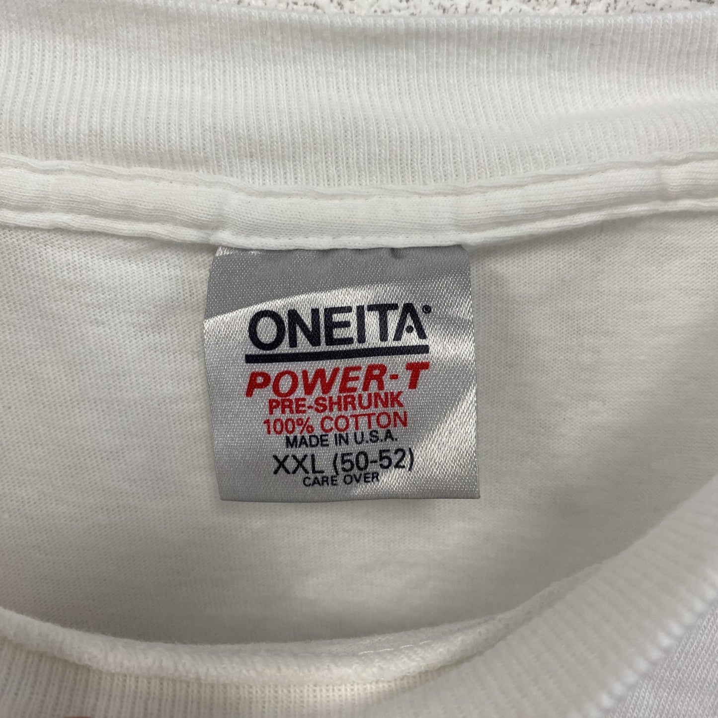 古着 used　ONEITA　半袖プリントTシャツ　カジュアルデザイン　ダイエットコーラ　白　レトロ　クルーネック　XXLサイズ