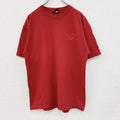 古着 used　GIANT ジャイアント　半袖アーティストプリントTシャツ　カジュアルデザイン　赤　クルーネック　Lサイズ