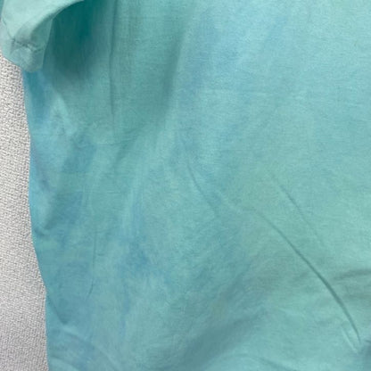 古着 used　Hanes　半袖プリントTシャツ　犬　アニマル　シングルステッチ　レトロ　クルーネック　ライトブルー　XLサイズ