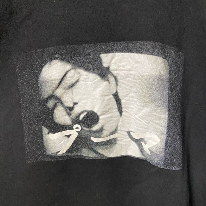 古着 used　puma プーマ　by Rihanna　長袖グラフィックスウェット　トレーナー　プリント　黒　ブラック　Lサイズ