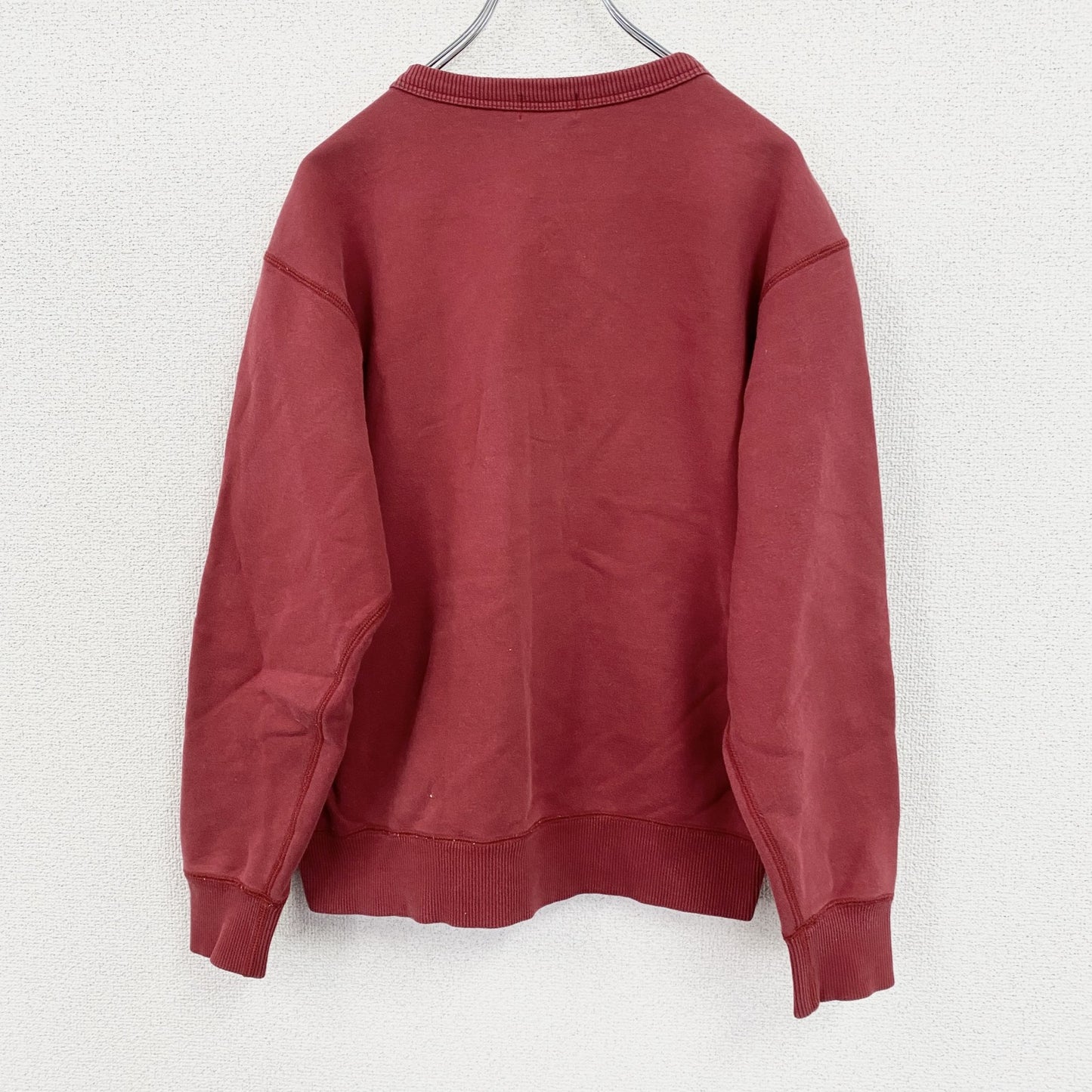 ～00s　OLD UNIQLO　オールドユニクロ　スウェット/トレーナー　フェード　ヴィンテージ　赤　レッド　Mサイズ